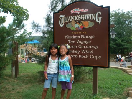 In Thanksgiving park at Holiday World
